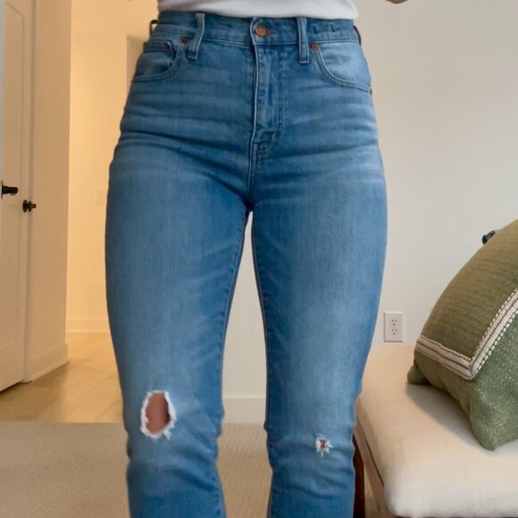Madewell The High-Rise Slim Crop Boyjean, Size 26 - Picture 2 of 3